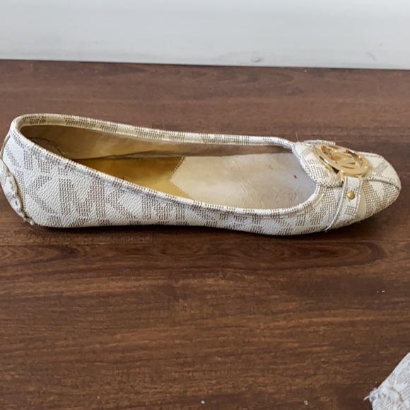 MICHAEL KORS Fulton MK Signature White Flats Moccasins - Picture 4 of 8